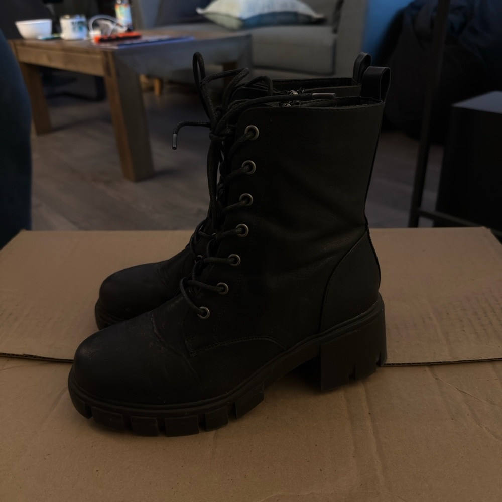 Woman’s combat boots